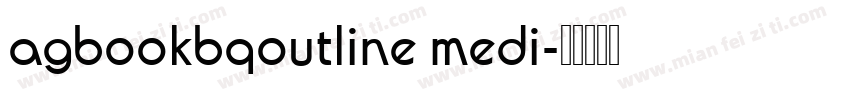 agbookbqoutline medi字体转换